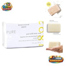 Triple-Milled Goat Milk Soap for Gentle Cleansing - Fragrance-Free 3.5 oz Bar
