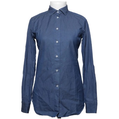 Loro Piana, Hemd, Größe: 38, Blau, Baumwolle/Elasthan, Einfarbig, Denim #vZD