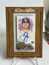 2022 Topps Allen & Ginter Josh Lowe Framed Mini Autograph Rookie MA-JL Rays RC