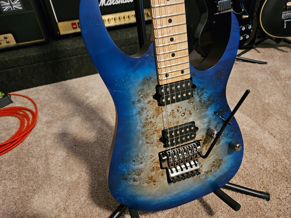 Ibanez RG Prestige Rg652mpb Electric Guitar Ghost Fleet Blue Burst