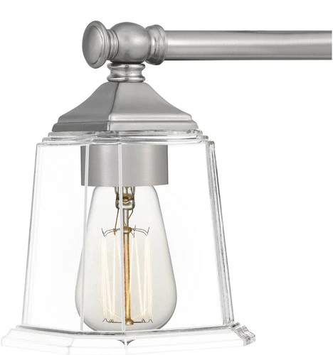 Quoizel Nicholas 41 3/4"W Brushed Nickel 5-Light Bath Light - Picture 5 of 5