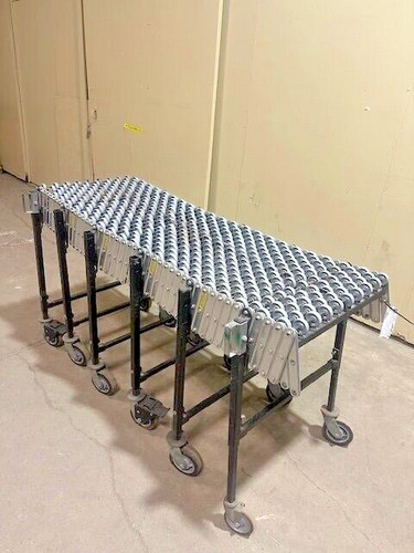 BEST FLEX FLEXIBLE 2" SKATE WHEEL CONVEYOR 69"L ( COMPRESS) - 232"L ( EXPAND)