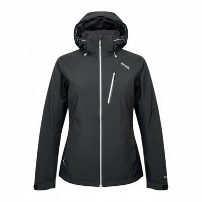 Regatta Birchdale Waterproof Jacket Coat Black Hooded Isotex 10000 US L