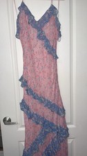 Love Shack Fancy Rialto Dress Windsor Rose Print Mix 12 Brand New W/Tags! $765