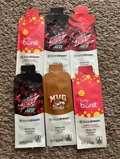 Sodastream Drink Mix Flavor Pack Lot of 6 Root Beer Mtn Dew Code Red Peach Mango