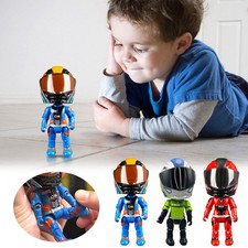 Alloy Motorcycle Driver Transformable Toy Car...