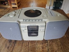 Sony CD Radio Cassette-Corder AMFM Player CFD-20 Works Except Tape Man Cave VTG