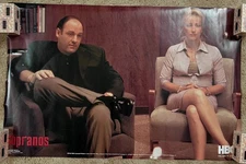 The Sopranos TV Series Poster 22.5x34.5 James Gandolfini HBO Rolled
