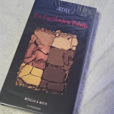 Ardell Pro Eyeshadow Palette Metallic Matte 15 Shades Brown Gold Bronze 10.5g