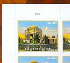 Mint Pane of 4, FV =$107.80 Palace of Fine Arts Priority Mail Express $26.95 ea. — photo 2