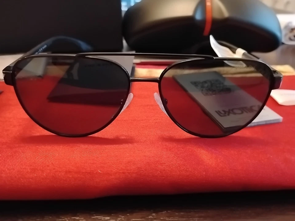 PRADA LINEA ROSSA PS 54TS 1AB5Z1 黑色偏光灰色男式太阳镜 — 第 4/4 张图片