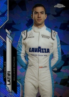 2020 Topps Chrome Sapphire Nicholas Latifi Formula 1 F1 Williams Racing #20 516a