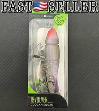 Catch Co REVOLVER Googan Squad Topwater Plopper 4.5” Fishing Bait, Native Shad