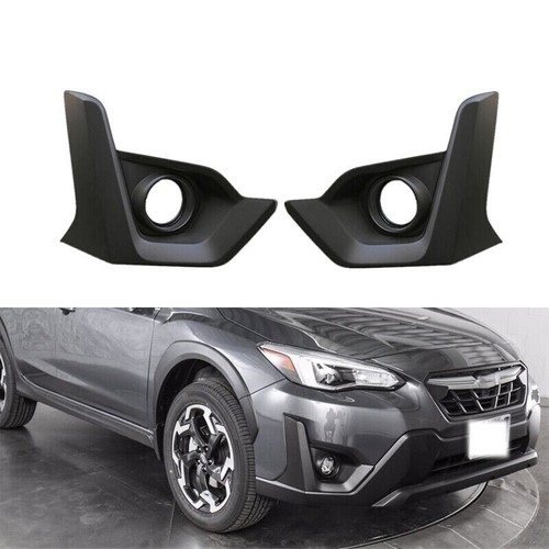 Pair Front Bumper Fog Light Frames For Subaru XV Crosstrek 2021-2022 – Chrome
