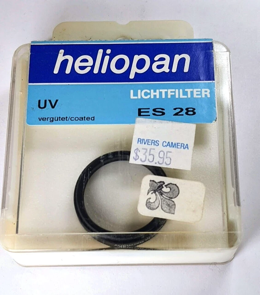 Heliopan 28mm UV Glass Lens Protector Safety Filter ES28 28 mm Germany - Image 4 of 4