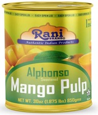 Rani Mango Pulp Puree (Makes Mango Lassi Shakes) Alphonso Sweetened 30oz (1.875l