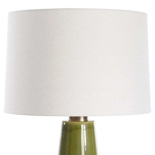 NEW 29" KELLEY MODERN TABLE LAMP CRAFTED CERAMIC MOSS GREEN 30509 - Picture 5 of 7