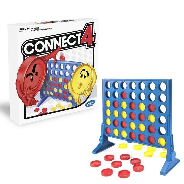 Hasbro Gaming: The Original Game of Connect 4 Disc-Dropping Fun