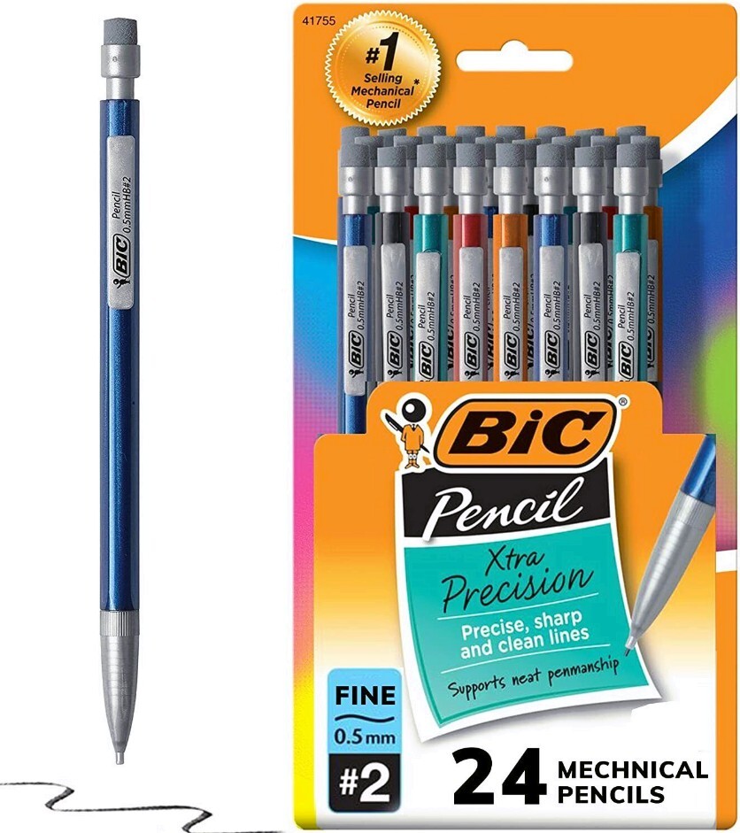 Mechanical Pencils with Erasers Fine Point 0.5Mm 24 Count Pack Mechanical-image