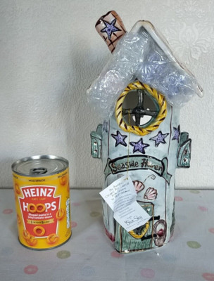 Heather Goldminc Seaside Haven Teelicht Kerze Blue Sky Clayworks großes Haus