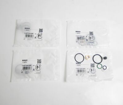 4x ORIGINAL BOSCH Repsatz Pumpe Düse Einheit VW Audi 1,9l 2,0l TDI PD Dichtsatz 