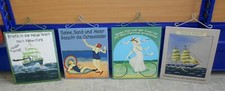 4 ST. Nostalgie Blechschilder A 30x25,5cm Sammlungsauflösung gebr. gepfl. GUT!