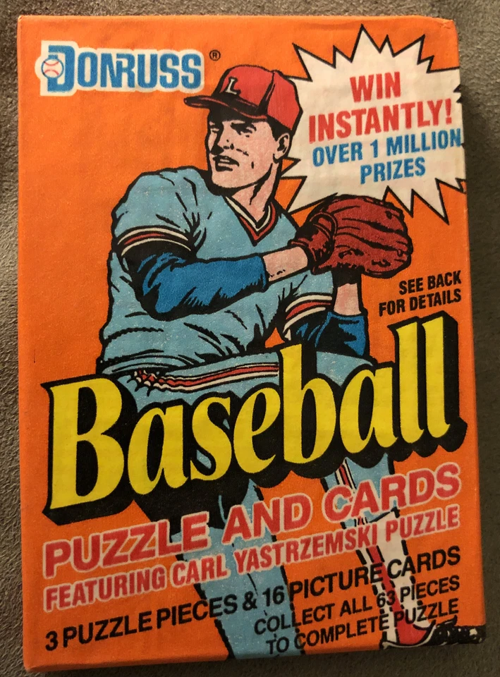 Восковая упаковка бейсбольных карточек 1990 Donruss Don Slaught Yankees Showing On Back - Изображение 3 из 3