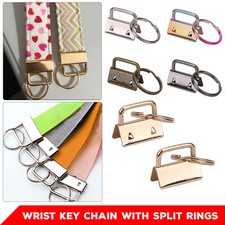 1 Inch Key Fob Hardware Key Chain Wristlet Key Lanyard Hardware with Key Ring