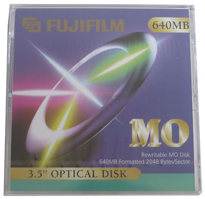 Fujifilm Rewritable Optical Disk  640 MB MO NEU   #10