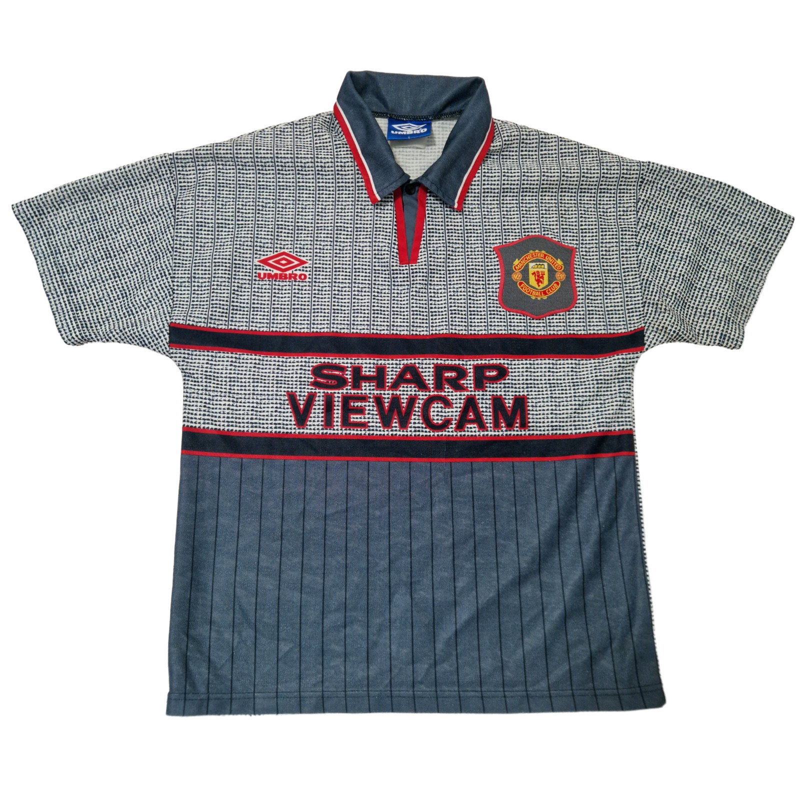 Vintage Umbro Manchester United 1995 1996 Away Football Shirt Soccer Jersey Sz Y