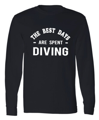 Diving Long Sleeve T-Shirt Sea Ocean Diver Diving Sport Dive Lover Mens Tee