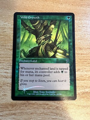 4x Wild Growth - Foil - 7th Edition - MTG Magic the gathering | eBay