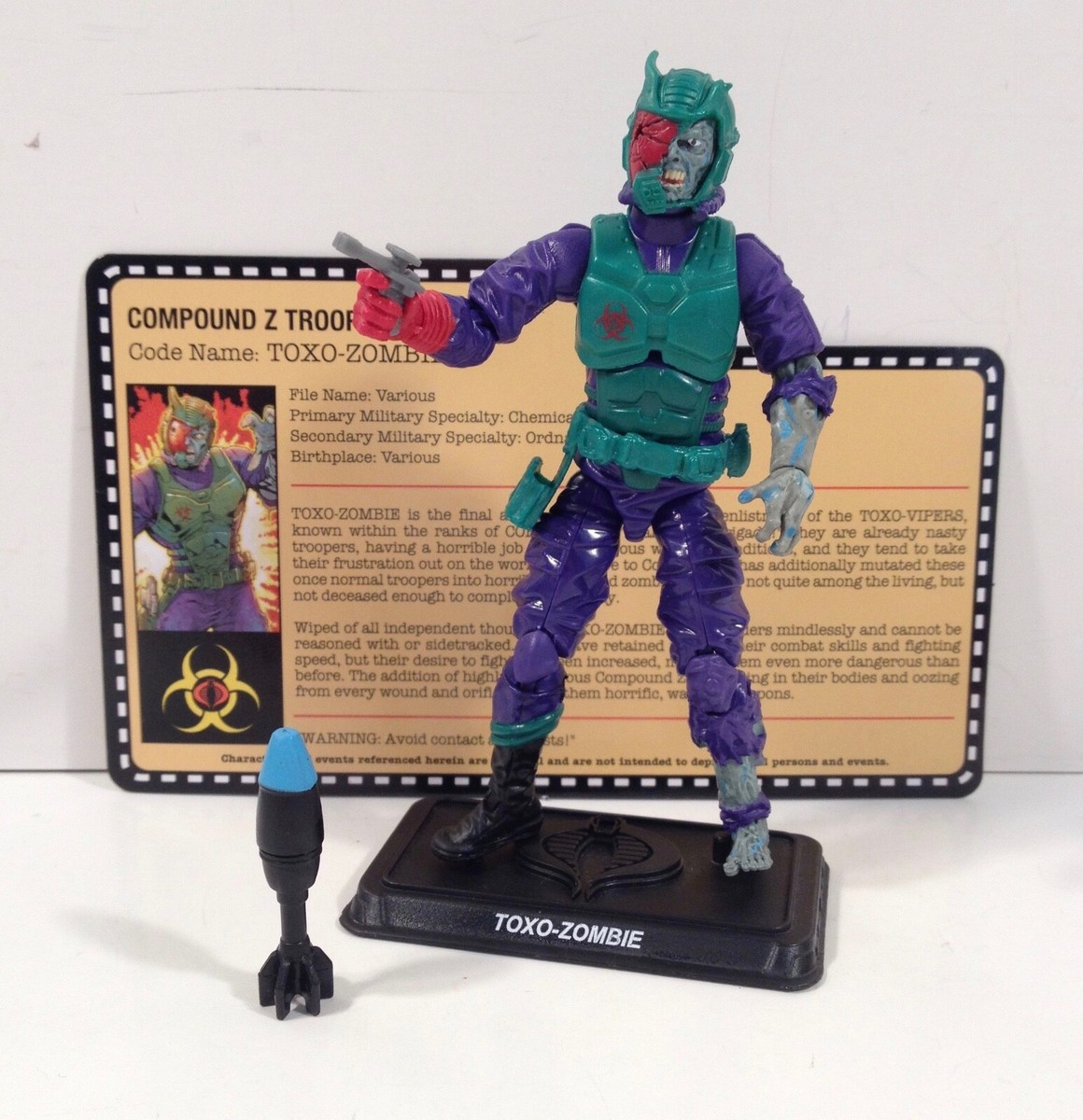 GI Joe Toxo-Zombie loose figure 2014 Joecon Club Cobra Initiative