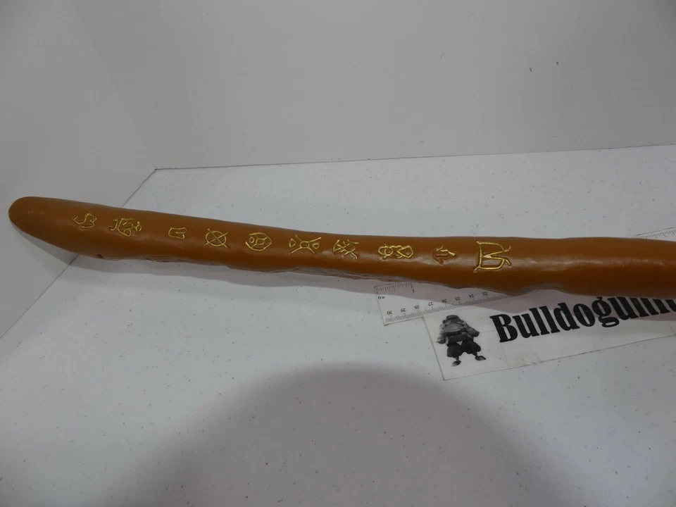 Vassoura de quadribol Harry Potter fantasia de Halloween adereço brinquedo plástico rubis - Imagem 4 de 4