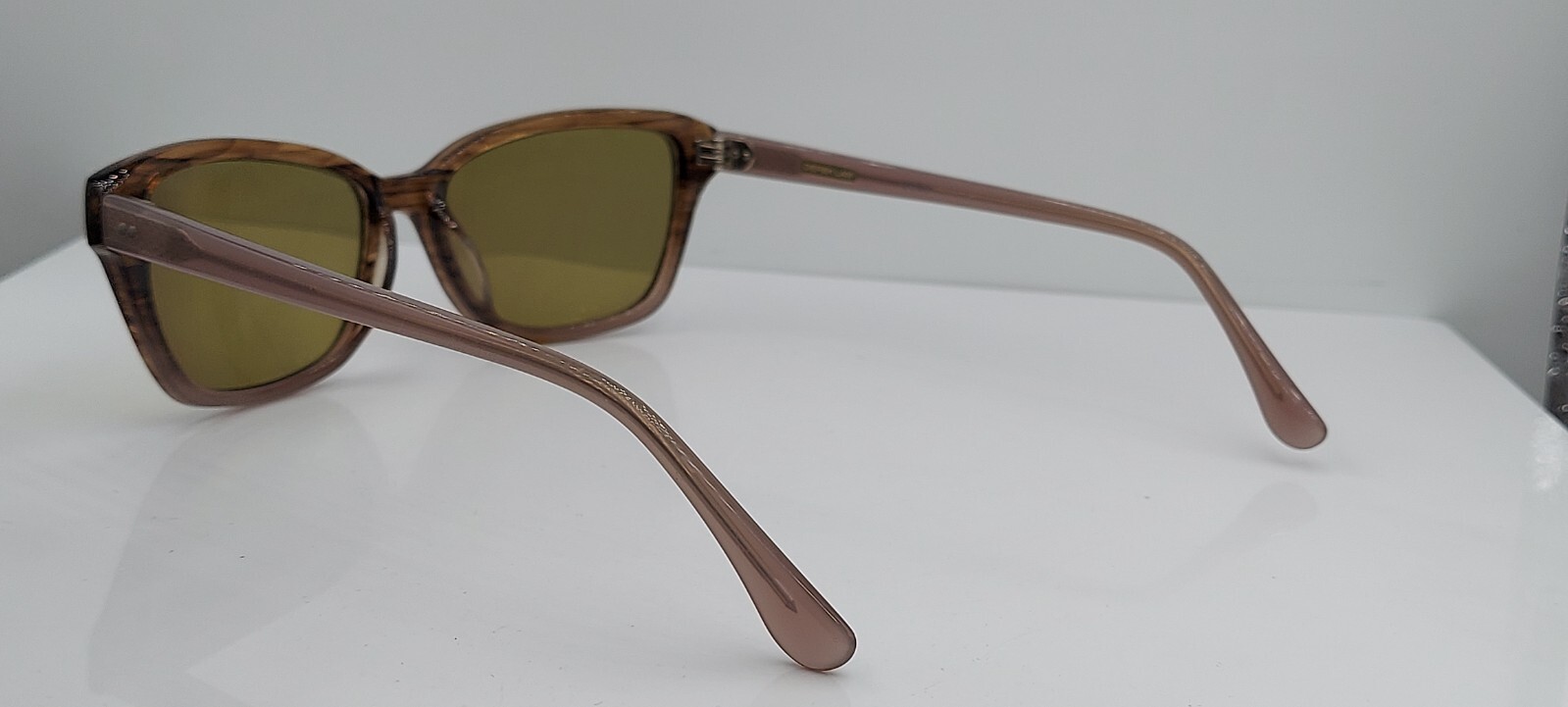 Smith Parallel Brown Oval Half-Rim Sunglasses FRA… - image 3