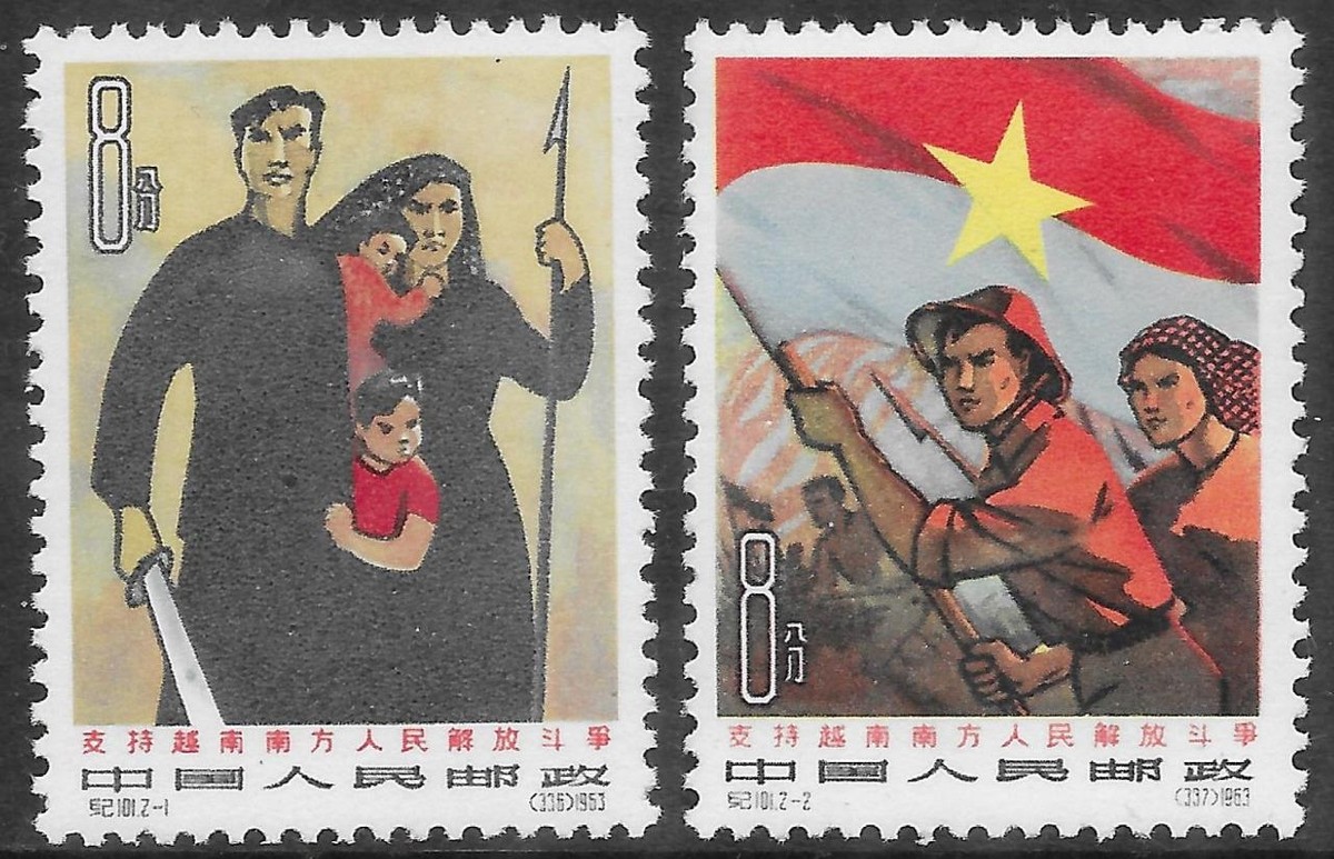 China Sc 746-7, C101, Mint Never Hinged, Full Bright Original Gum