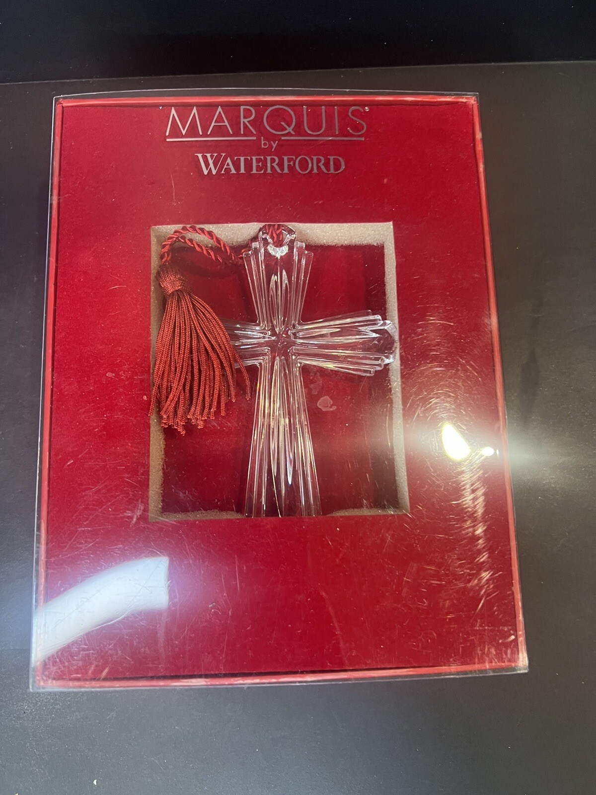 Marquis Waterford Crystal Cross Christmas Ornament