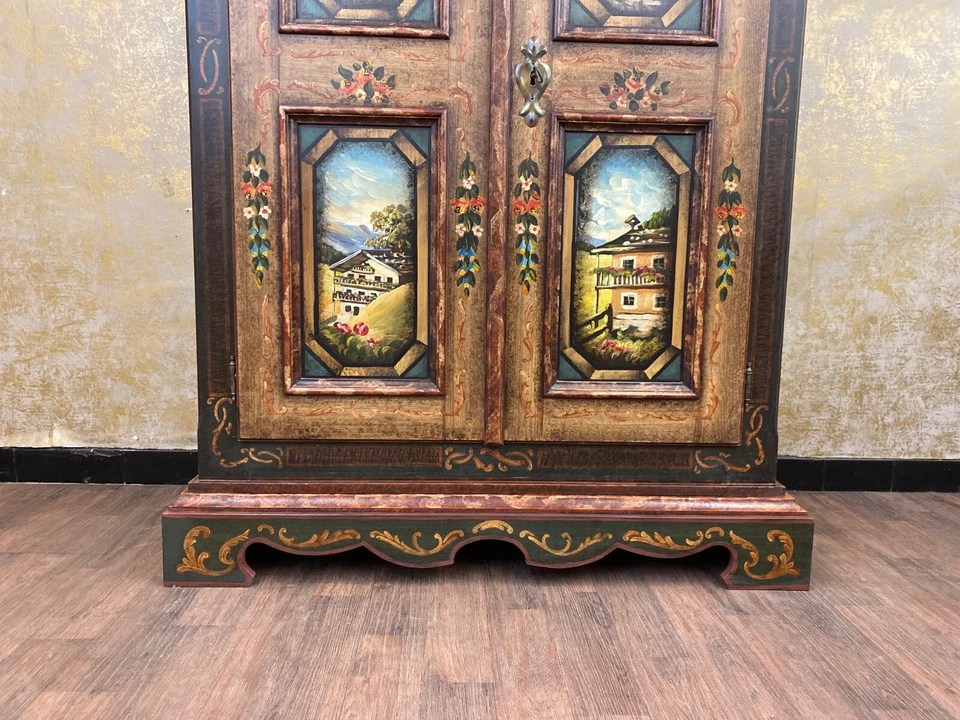 Armario De Campo Pintado A Mano Muebles De Campo Para El Pasillo - Imagen 4 de 4