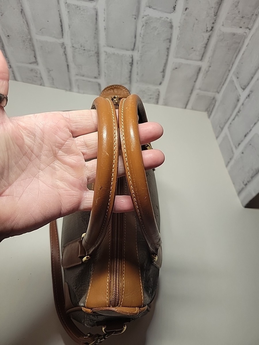 Vintage Gucci Brown GG Coated Canvas Leather Speedy Handbag 002 39