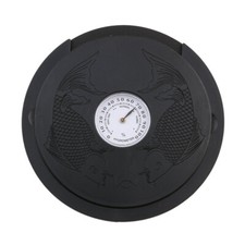 Guitar Sound Hole Cover w/ Hygrometer for 99-102mm Sound Hole Dia Guitar Black