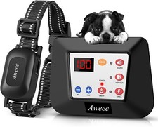Wireless Electric Dog Fence System Beep Training Collar Waterproof for 1/2/3 Dog