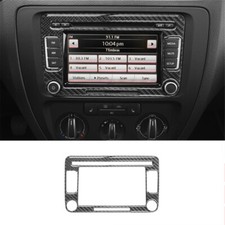 1pcs Carbon Fiber Sticker Gps Console Trim For Volkswagen Jetta 2011-14 A