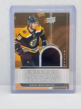 2019-20 Upper Deck Trilogy Rookie Renditions Silver Foil Jersey Zach Senyshyn RC