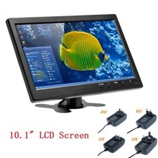 10.1" LCD Monitor Display 2 Channel Video Input Security Monitor, VGA HDMI BNC
