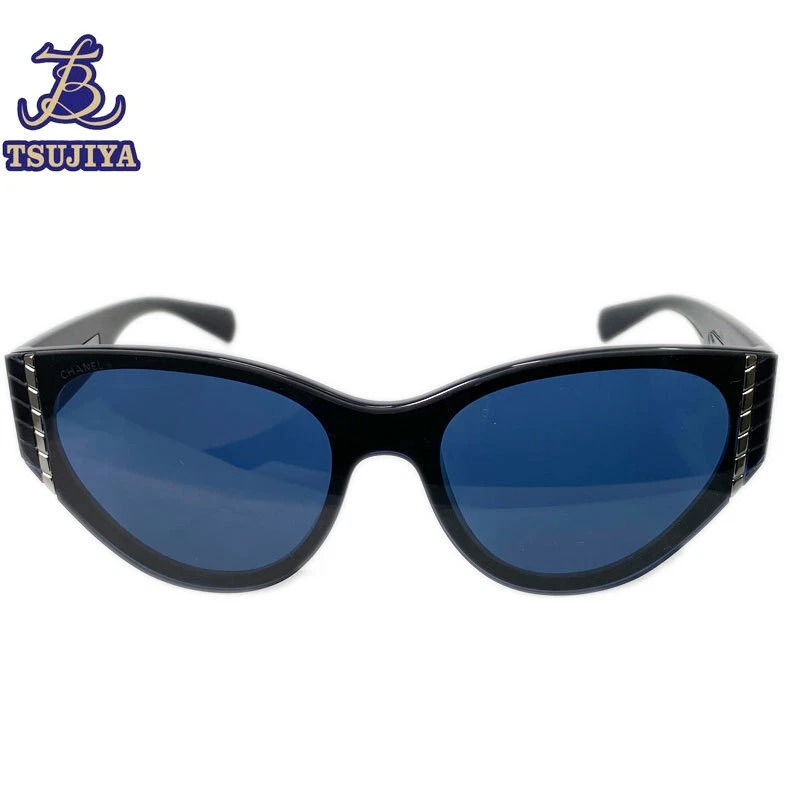 Chanel Sunglasses 6054 1460/80 Cat's Eye Shape Navy 2207 Y