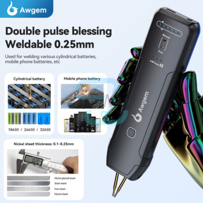 Portable Spot Welder Adjust DIY Handheld Spot Welding Machine for 18650/26650