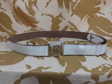 Repro 1870 Valise pattern White Leather Waist belt 24TH Foot Zulu war