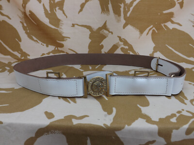 Repro 1870 Valise pattern White Leather Waist belt 24TH Foot Zulu war  UK