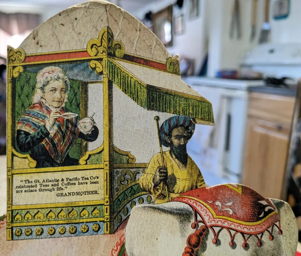 LG. STORE DISPLAY TRADE CARD WHITE ELEPHANT THE GREAT ATLANTIC & PACIFIC TEA CO - Image 2 of 4