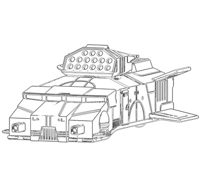 Stygian Strike Tank | 6mm 1:285 Scale Vehicle | Battletech Miniature